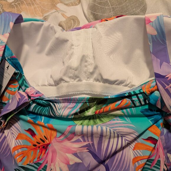 Carmen Marc Valvo Two Piece Bathing Suit from Boston Proper NWT  XL  14-16 - Picture 5 of 5